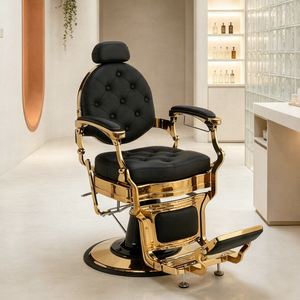 Sillón de Barbería Profesional Vintage para Salón y Barbería, Silla Clásica para Corte de Cabello y Peinado con Pomada - Product Image 6