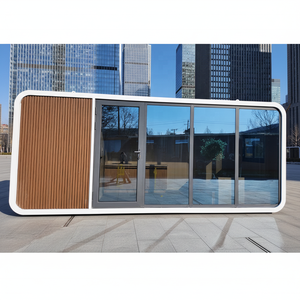 Casa Contenedor Cuadrada Tipo Cabaña <span class=keywords><strong>Apple</strong></span> de 5.8 Metros, Aislada, Transpirable, Reforzada, Integrada, con Estructura de Acero Prefabricada, Juego Completo, CE - Product Image 3