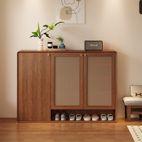 Armoire de rangement étagère à chaussures boîte à chaussures tissage armoire à chaussures moderne grande capacité armoire d'entrée