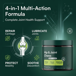 Integratori OEM <span class=keywords><strong>per</strong></span> Anche e Articolazioni <span class=keywords><strong>per</strong></span> <span class=keywords><strong>Cani</strong></span>, Bocconcini Morbidi con Glucosamina, Condroitina, <span class=keywords><strong>Olio</strong></span> <span class=keywords><strong>di</strong></span> Pesce, Omega 3 e Vitamine <span class=keywords><strong>per</strong></span> la Salute del Cane - Product Image 4