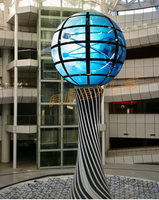 Pantalla LED de bola esférica personalizada Pantalla interior/exterior Pantalla LED creativa Ángulo de visión de 360 grados Montaje sin costuras
