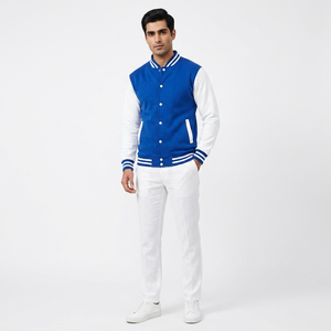 Veste universitaire confortable pour homme, col montant, respirante, légère, très vendue, prix abordable, dernier design - Product Image 1