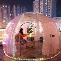 Dômes géodésiques transparents de la série Luxury PC Dome House pour éco-resorts et villas privées, tente bulle