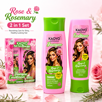 KAOYO Crème naturelle au romarin, shampoing et après-shampoing nourrissant pour cheveux, 325 ml chacun, parfum durable, soin des cheveux unisexe
