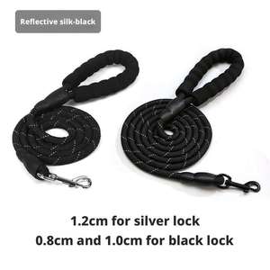 Correa de Perro Ajustable de Plástico y Nailon, de Lujo, Simple, Suave, Multitamaño, Reflectante, Duradera, Antiahogo, para Uso <span class=keywords><strong>Nocturno</strong></span> al Aire Libre - Product Image 3