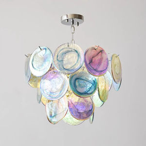 <span class=keywords><strong>Lampadari</strong></span> moderni in metallo per ristorante a soffitto che appendono per l'illuminazione di decorazioni per la casa in vetro colorato arte lampadario camera da letto per <span class=keywords><strong>bambini</strong></span> - Product Image 3
