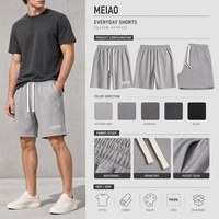 Shorts de bain mi-longs pour homme avec logo personnalisé, taille élastique, tissu respirant à séchage rapide pour la plage, l'entraînement et les tenues décontractées quotidiennes