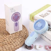 Mini ventilateur portable noir rechargeable par USB, alimenté par batterie, pour voiture et usage extérieur