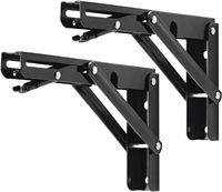 Supports d'étagère pliables en acier inoxydable usinés CNC, charge maximale 330 lb, gain de place, couleur personnalisée, faible MOQ