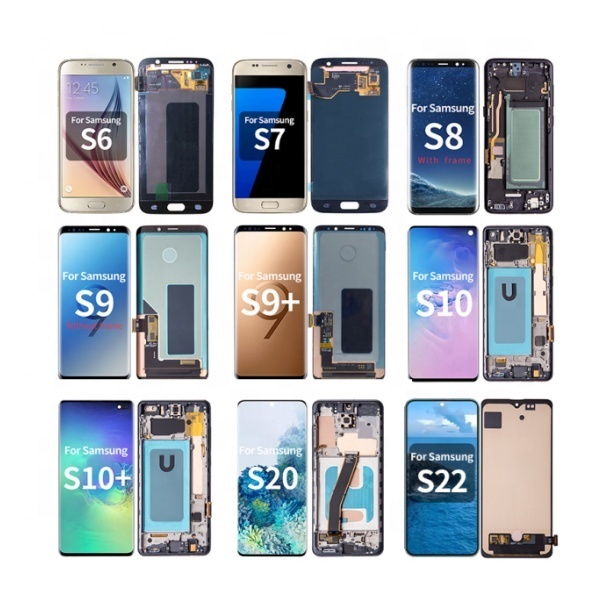 Mobile Phone Oled Lcd Display for Samsung S6 S7 Edge S8 S9 S10 S10E S20 S21 S22 S23 S24 S25 Plus Ultra Touch Screen Replacement