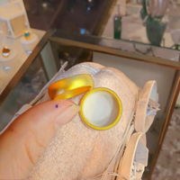 Meistverkaufter Antiker Sandgold-Ring, Modischer und Schlichter 18k Vergoldeter Unisex-Ring