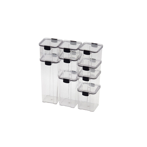 Bins Organizer Stackable Acrylic Large Airtight Storage Containers Food Container