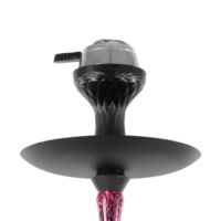 Chicha portable avec foyer en silicone, ensemble complet de chicha arabe pour fumer (Hubbly Bubbly, Chilum, Huka) avec une seule tige