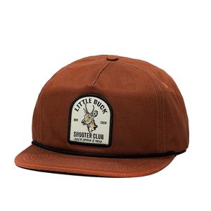 หมวกแก๊ปปักลายผ้าฝ้าย 5 แผง ปีกแบน แบบ Snapback รับทำโลโก้ OEM - Product Image 1