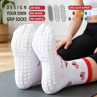 Chaussettes de yoga et de Pilates personnalisées avec votre logo, votre couleur et votre grip – Antidérapantes en silicone, respirantes, en coton, écologiques et de qualité supérieure