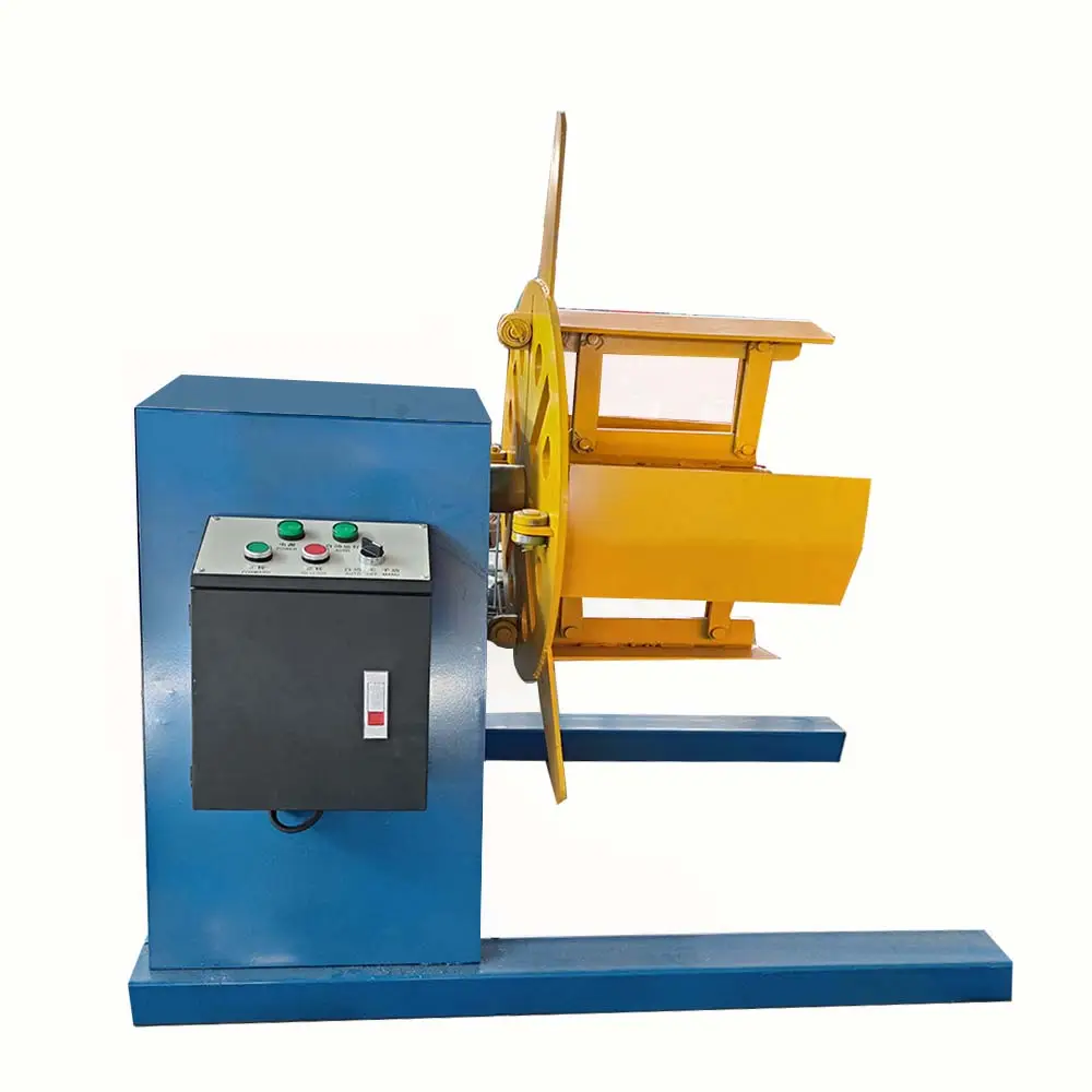3/5/8 Tons Electric Decoiler Electric Uncoiler Used For Roll Forming Machine