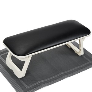 Professional High Grade Foldable <b>Black</b> Leather Non Skip Nail Arm Rest Hand <b>Pillow</b> With Mat Set - Product Image 2