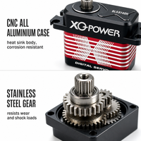 Servomoteurs à vendre XQ-POWER XQ-BLS8140H Servomoteur de queue 40kg Étanche Sans balais Engrenage en acier inoxydable Aluminium CNC 12V