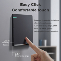 Prise murale dissimulée ultra-mince noire mate, style 86, 5 trous, avec chargeur USB Type C intégré, 16A, pour usage industriel et domestique