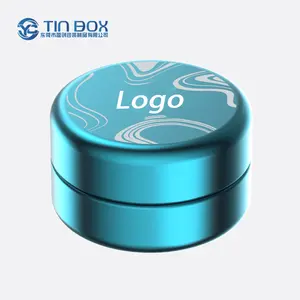 Different Sizes Cr Round Tin Box Child Safe Tin Can Custom Child Proof Medicine Packing Tin Case With Screw Cover