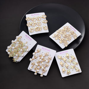 بيع بالجملة بالجملة جينجينجينج مطلية بالذهب الملونة حجر اللؤلؤ قلب فراشة الزهور - Product Image 4