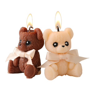 Creative Handmade Teddy <b>Bear</b> Shaped Scented Candle, Exquisite Aroma Candle, <b>Cute</b> Gift for Atmosphere Decoration - Product Image 5