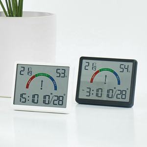 Despertador Eletrônico Medidor de Umidade Temperatura Multi-função Design Magnético Grande Tela LCD Termômetro Digital Medidor - Product Image 3