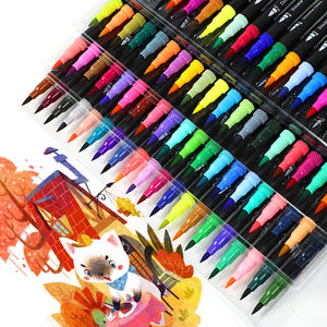 120 Warna Spidol Watercolor Soft Tip Dual Brush Pen Perlengkapan Seni Sekolah untuk Melukis Menggambar - Product Image 5