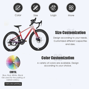 จักรยานเสือหมอบสำหรับเด็ก มีสินค้าในโรงงาน ขนาด 20 24 26 27.5 นิ้ว น้ำหนักเบา โครงอะลูมิเนียม เบรกดิสก์ สำหรับเด็กชายและเด็กหญิง - Product Image 2