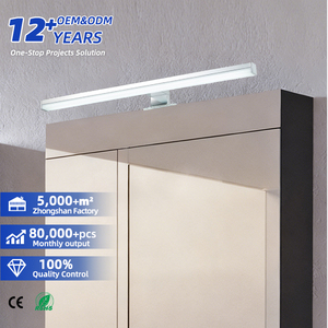 Modern Adjustable LED <b>Vanity</b> Bathroom Mirror Wall Sconce Lamp with Minimalist Luxury Design Wall-Mounted for Home & Hotel Use - Product Image 1