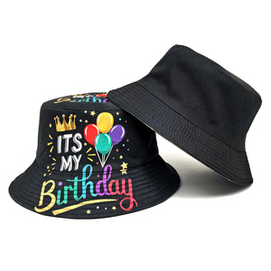 Cappello da Pescatore Reversibile Personalizzato con Stampa 'È il <span class=keywords><strong>Mio</strong></span> Compleanno' - Cappello a Tesa Larga Unisex per Feste, OEM - Product Image 4
