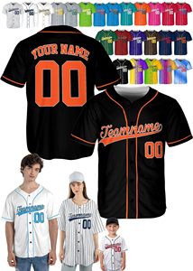 100% Polyester impression personnalisée jeunesse sublimé Baseball & Softball Jersey chemises uniformes multi-conception blanc vêtements de sport pour hommes - Product Image 3