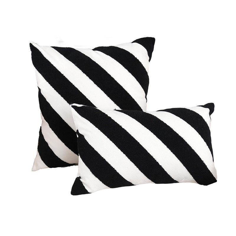 Rayures noires et blanches (noyau non inclus)