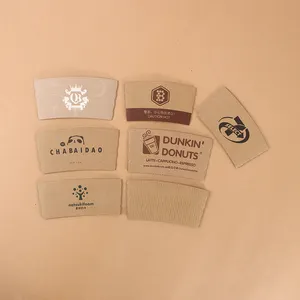 Disposable Coffee Cup Sleeve Paper Coffee Sleeves To Go Coffee Paper Cups Suitable For Home Shops And Cafes