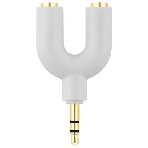 Divisor de audio tipo U, adaptador macho de 3,5 mm a RCA dual para compartir auriculares - Product Image 1