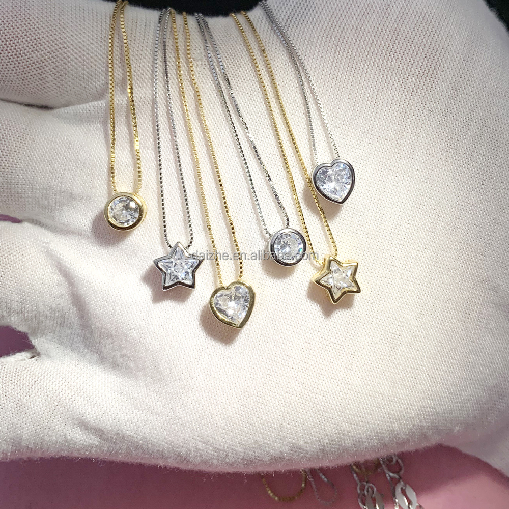 Collar De Forma De Corazón De Plata De Ley S925 Para Mujer Diseño De Cadenas Interminables Y Symbolo F Fashion Juguete De Moda