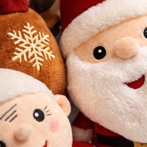 Peluche personnalisée de Noël : Père Noël, Bonhomme de neige, Renne, Bonbon de gingembre, Mme Noël, Arbre de Noël – Peluches de fêtes sur mesure - Product Image 4