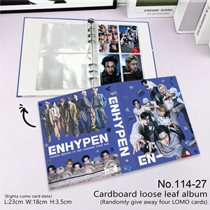 Enlace para Todos <span class=keywords><strong>los</strong></span> Modelos |   Carpeta para Tarjetas de Kpop Stray Kids /pink and Black/Bantan Boys, 80 Ranuras con Páginas de Repuesto - Product Image 6