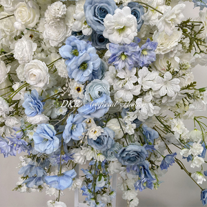 Wholesale High Quality Artificial White Aisle Hanging Silk Flower Wedding Background <b>Decoration</b> Back School Customizable Colors - Product Image 4