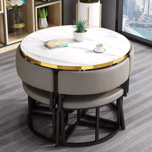 Juego <span class=keywords><strong>de</strong></span> Mesa y Sillas <span class=keywords><strong>de</strong></span> Comedor <span class=keywords><strong>de</strong></span> Lujo Moderno, Muebles <span class=keywords><strong>de</strong></span> Piedra para el Hogar, Oficina, Sala <span class=keywords><strong>de</strong></span> Estar o Apartamento, Precio <span class=keywords><strong>de</strong></span> Fábrica, Venta al por Mayor - Product Image 1