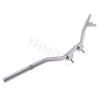 Pièces de moto tout-terrain Dirt Pit Bike, guidon de direction en fer argenté, guidon de poignée, barre de main pour Yamaha PW50 PEEWEE PW 50