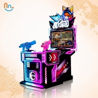 Joy2fun Machine de jeu d'arcade de divertissement à tir double, à monnayeur, 32 pouces, pour boutique en ligne et centre de jeux