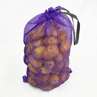 Groothandel 50*80cm 60L Op Maat Gemaakte Kleur Gerecycled PP Leno Mesh Zak Trekkoord Fabrieksdirect Ui Aardappel Brandhout Ademend
