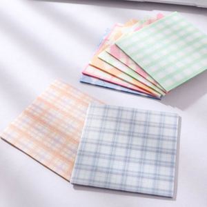 Wholesale Transparent Sticky Note With Grid Popular School Supplies Cute Stationery <b>Memo</b> <b>Pad</b> Self-adhesive 3*3 - Product Image 2