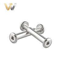 Vis de fixation mâle-femelle M3 M4 M5 M6, rivets métriques, acier inoxydable 304, tête plate chanfreinée, jeu de douilles hexagonales