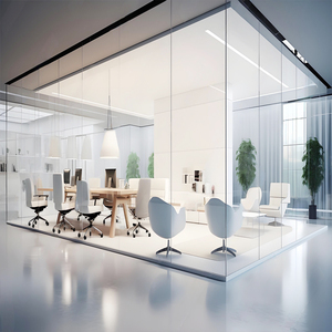 Système <span class=keywords><strong>de</strong></span> cloison <span class=keywords><strong>acoustique</strong></span> sans cadre pour <span class=keywords><strong>bureau</strong></span>, cuisine, école, salle à manger, <span class=keywords><strong>séparation</strong></span> extérieure, épaisseur 12 mm, isolation phonique 42 dB, ignifuge - Product Image 5