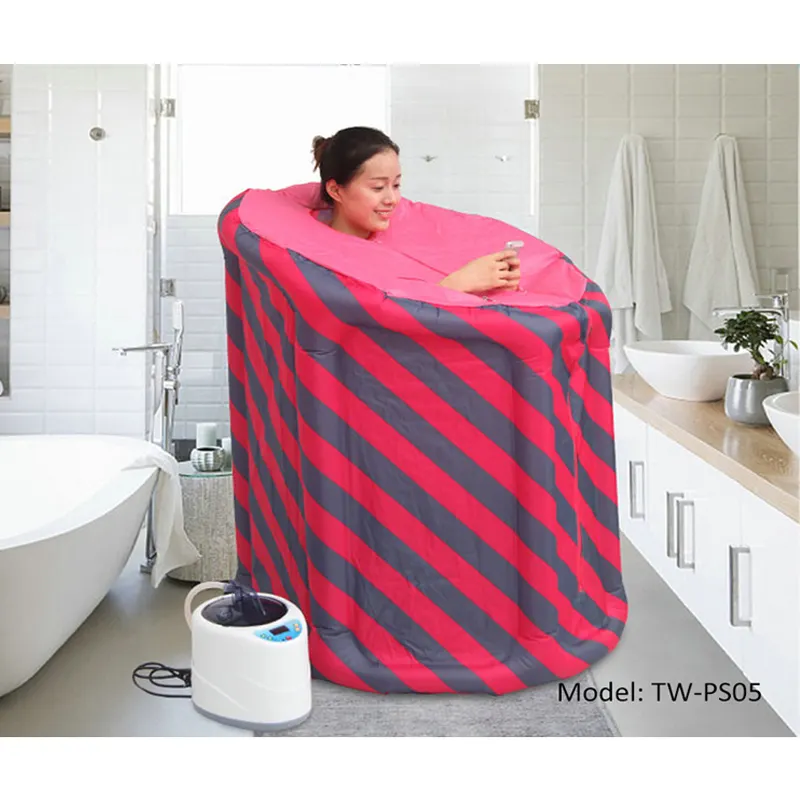 Inflatable Steam Sauna 2.0L 1100W EU US Plug Portable Sauna dampf bad Lose Weight Detox Therapy Steam Shower SPA