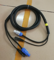 Câble d'extension d'alimentation ST Combi câble d'alimentation d'étape DMX avec connecteurs Powercon et Xlr isolation en caoutchouc conducteur en cuivre américain