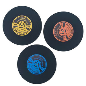 Branded Silicone PVC Drink Coaster Rubber Round Cup Mat Non Slip Heat Resistant <b>Table</b> <b>Protector</b> Pad for Promotional Gifts - Product Image 1