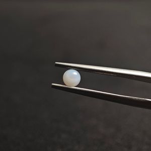 Natural White Seashell Beads 4.0mm Round Polished Loose Beads For Jewelry Making Bulk Packaging - Product Image 1